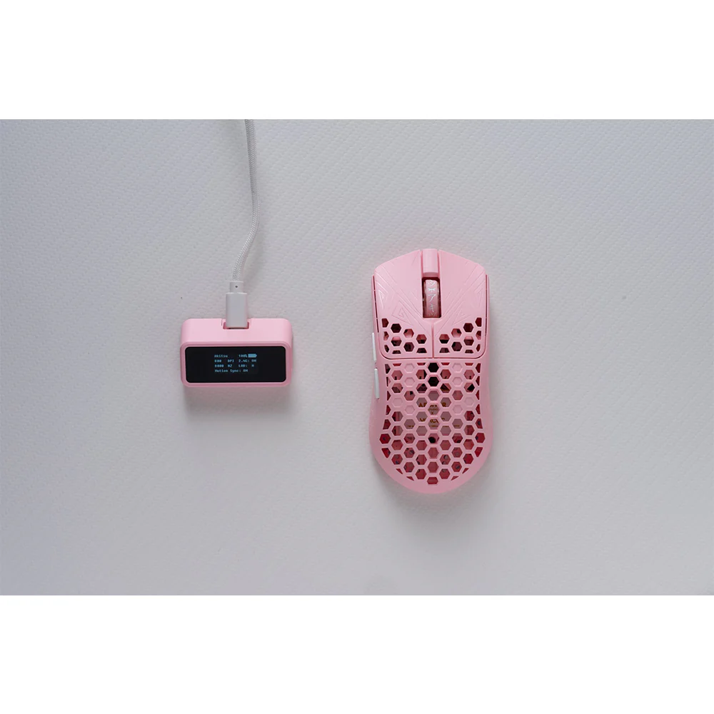 Arbiter Studio AKITSU MEDIUM 40g Carbon Fiber 8K Wireless Gaming Mouse Pink - Founders Edition - Image 15