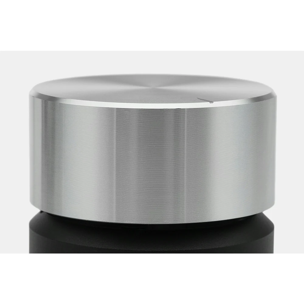 Binepad BNR1-V2 CNC Aluminum PC Knob Silver Knob Black Bottom - Image 4