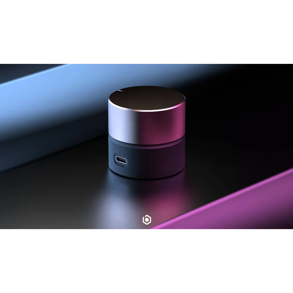 Binepad BNR1-V2 CNC Aluminum PC Knob Silver Knob Black Bottom - Image 8