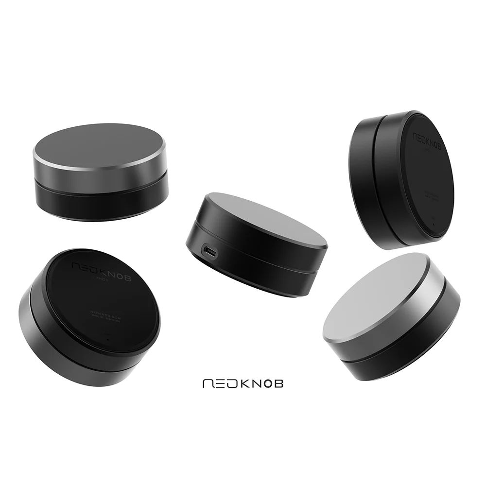 Binepad Neo Knob KN01 CNC Aluminum PC Knob Black Knob Black Bottom - Image 8