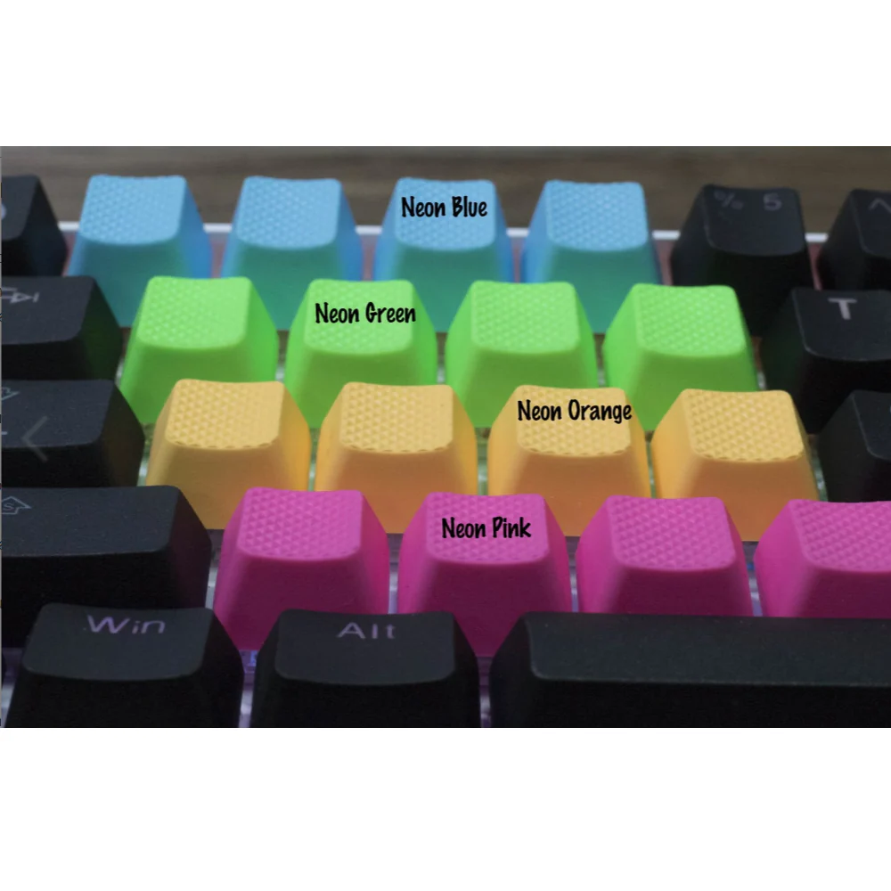 Tai-Hao Blank Rubber Gaming Keycaps-4 Keys (1u) - Image 2