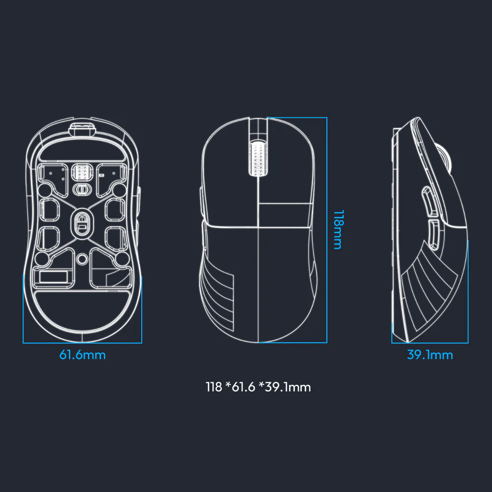 Chilkey Glacier LW 8K Wireless Gaming Mouse Black - Image 13