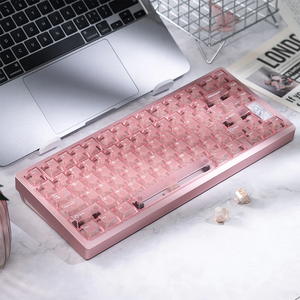 Chilkey Slice75 HE Keyboard Pink WS Flux Switch - Image 4