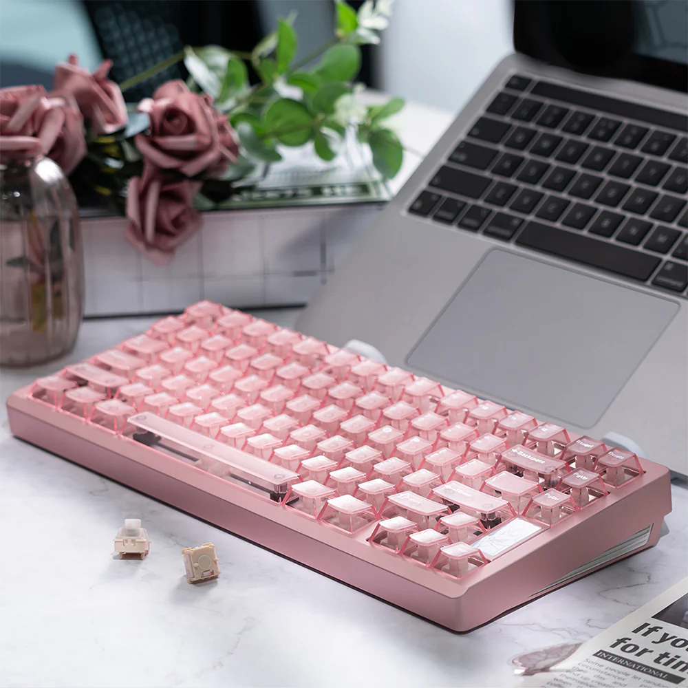 Chilkey Slice75 HE Keyboard Pink WS Flux Switch - Image 5