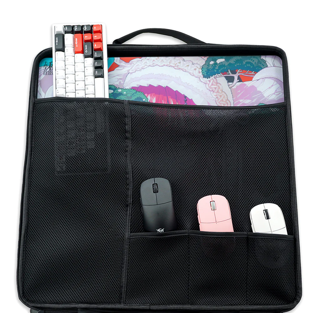 Dream Gamer x ふもコレ マウスパッド用キャリーバッグ（50cmx50cm スクエアサイズ対応）ブラック - Image 10