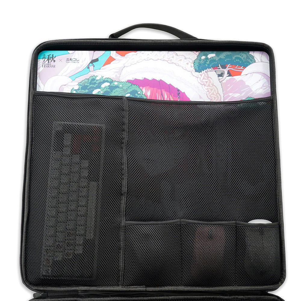 Dream Gamer x ふもコレ マウスパッド用キャリーバッグ（50cmx50cm スクエアサイズ対応）ブラック - Image 9