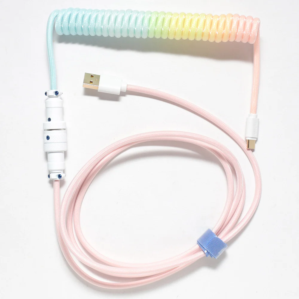 Ducky Coiled Cable Cotton Candy