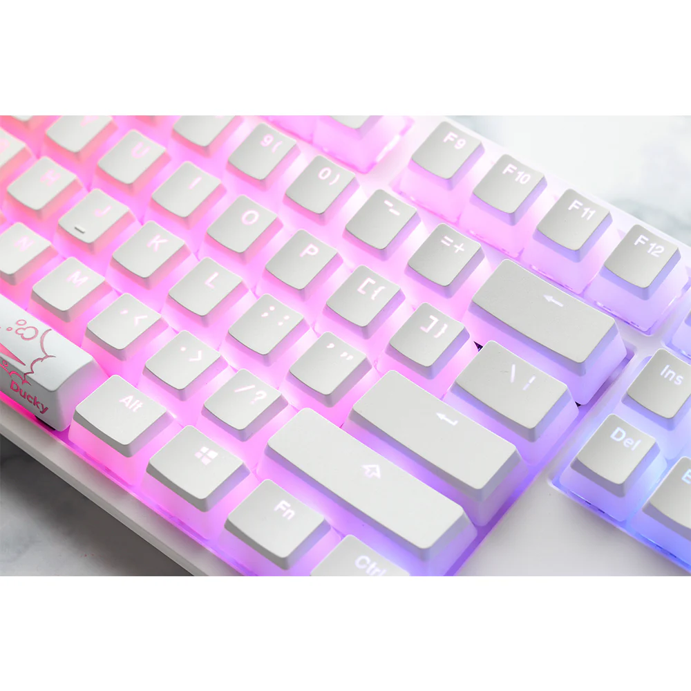 Ducky Seamless Legend Pudding Keycap Set White - Image 2