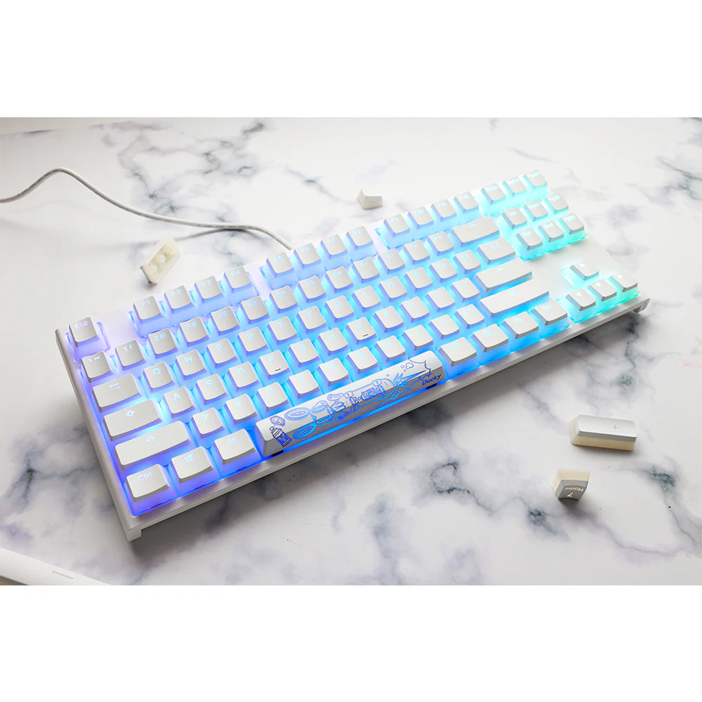 Ducky Seamless Legend Pudding Keycap Set White - Image 3
