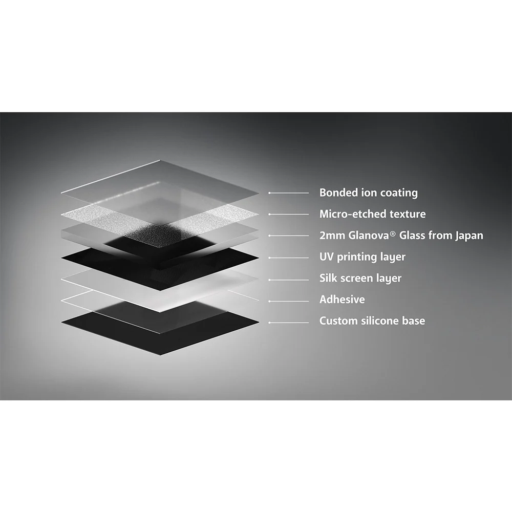 GLSSWRKS Polarity Series Glass Mousepad Large 490x420mm White - Image 12