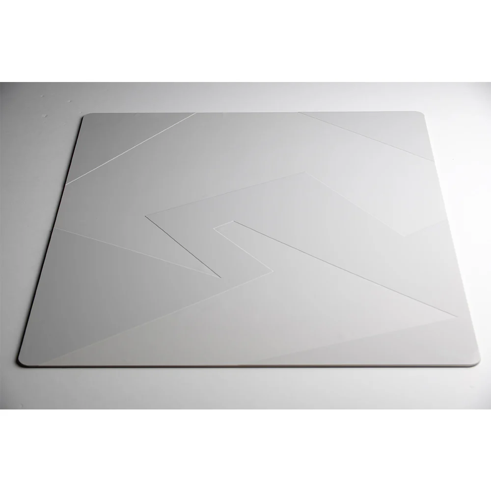 GLSSWRKS Polarity Series Glass Mousepad Large 490x420mm White - Image 4