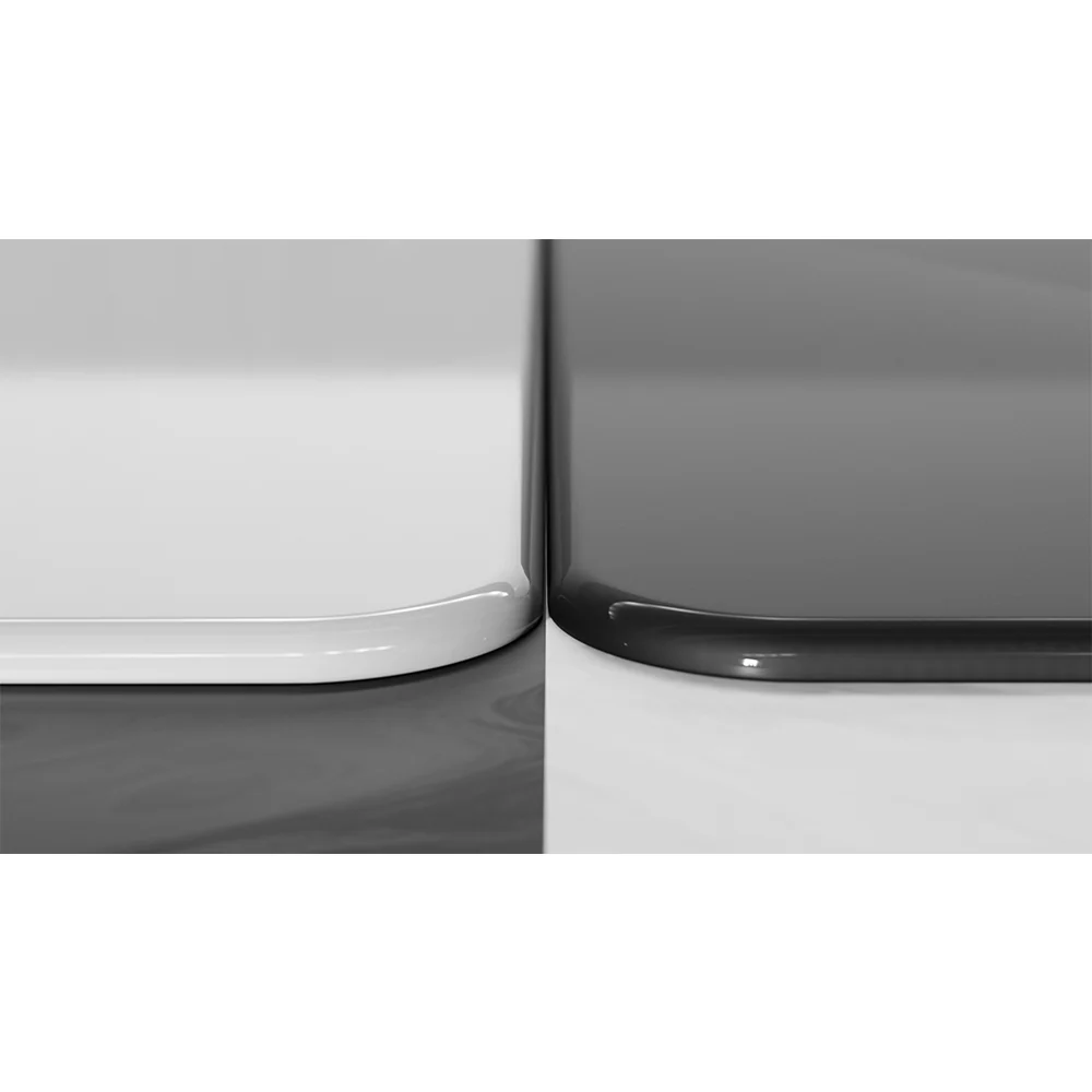 GLSSWRKS Polarity Series Glass Mousepad Large 490x420mm White - Image 7