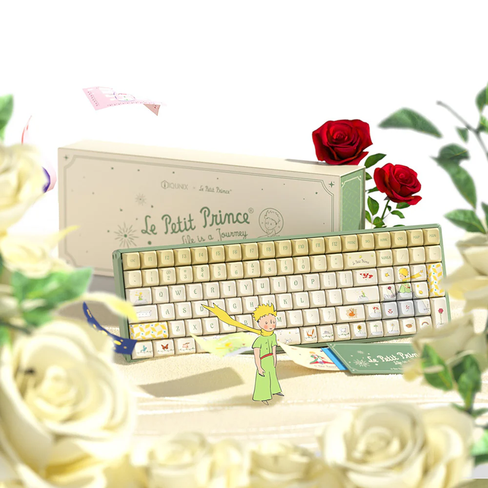 iQunix x Little Prince F97 Wireless Mechanical Keyboard Floral Date - Image 12