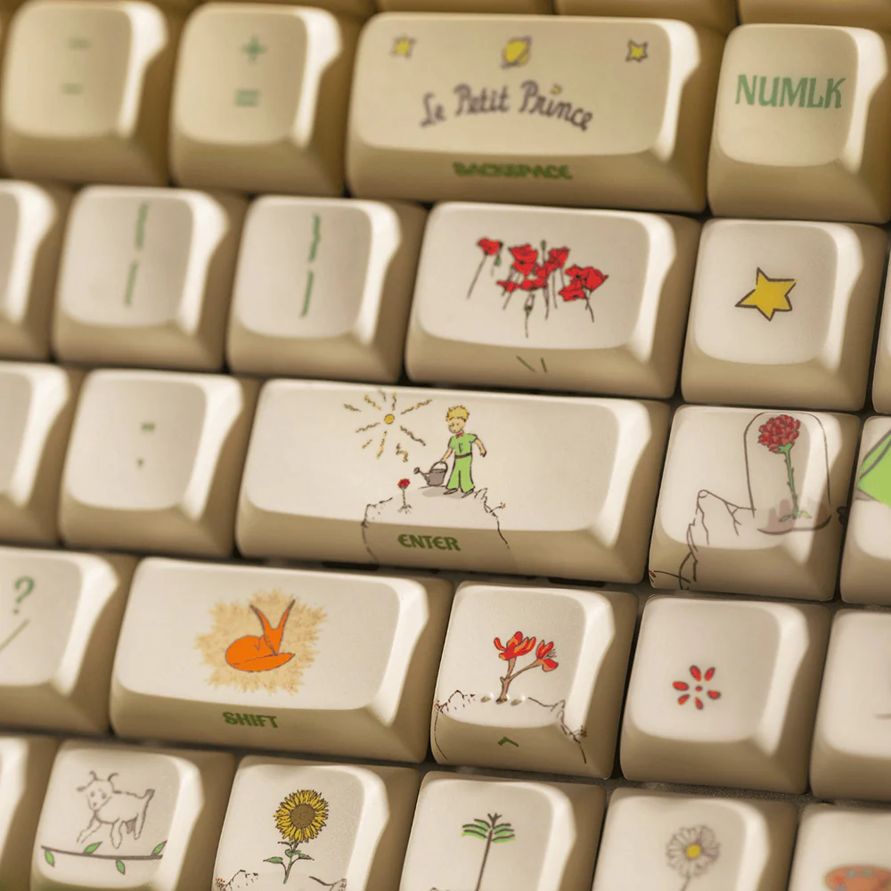 iQunix x Little Prince F97 Wireless Mechanical Keyboard Floral Date - Image 6