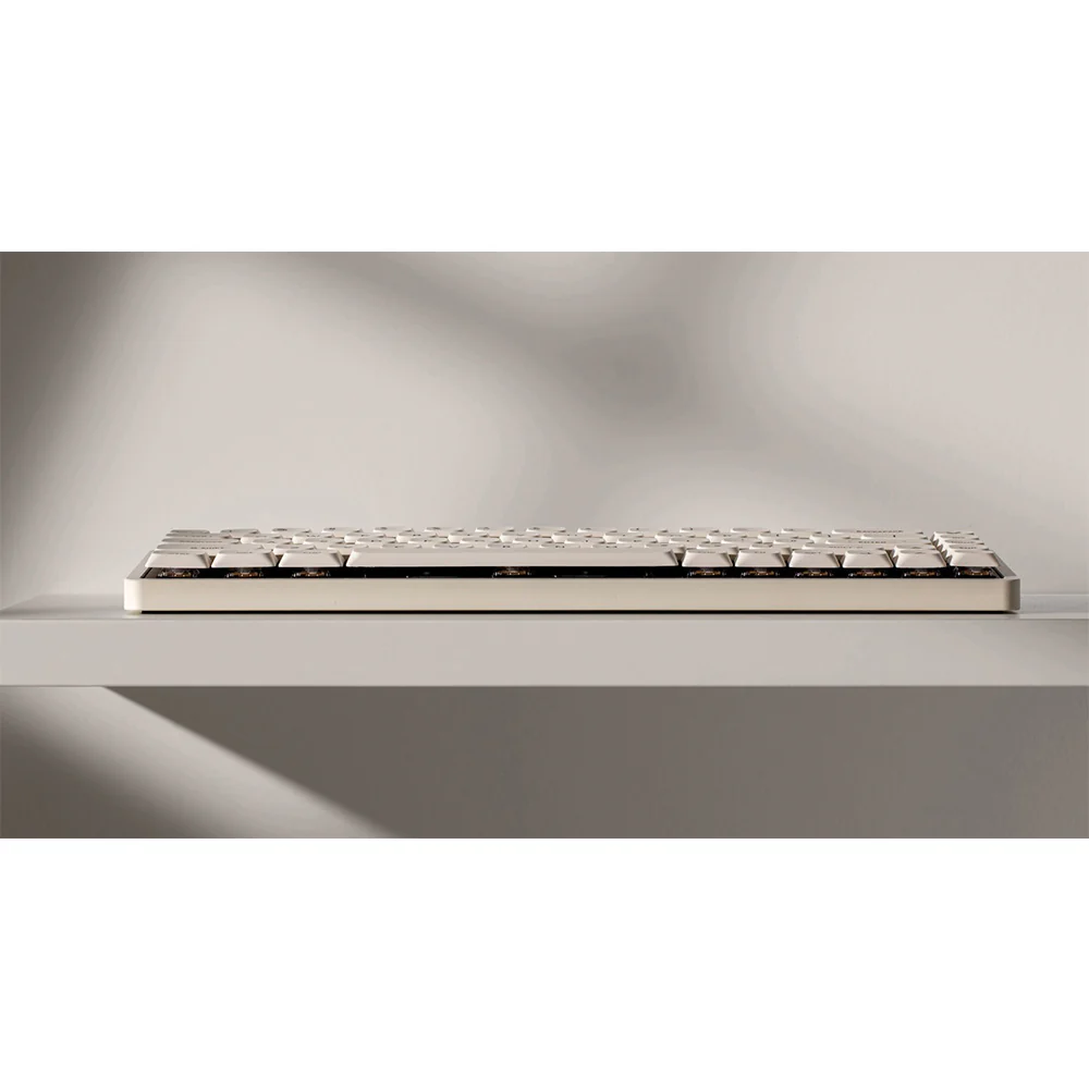 iQunix Magi65 Aluminum Low Profile Mechanical Keyboard Ochre White - Image 7