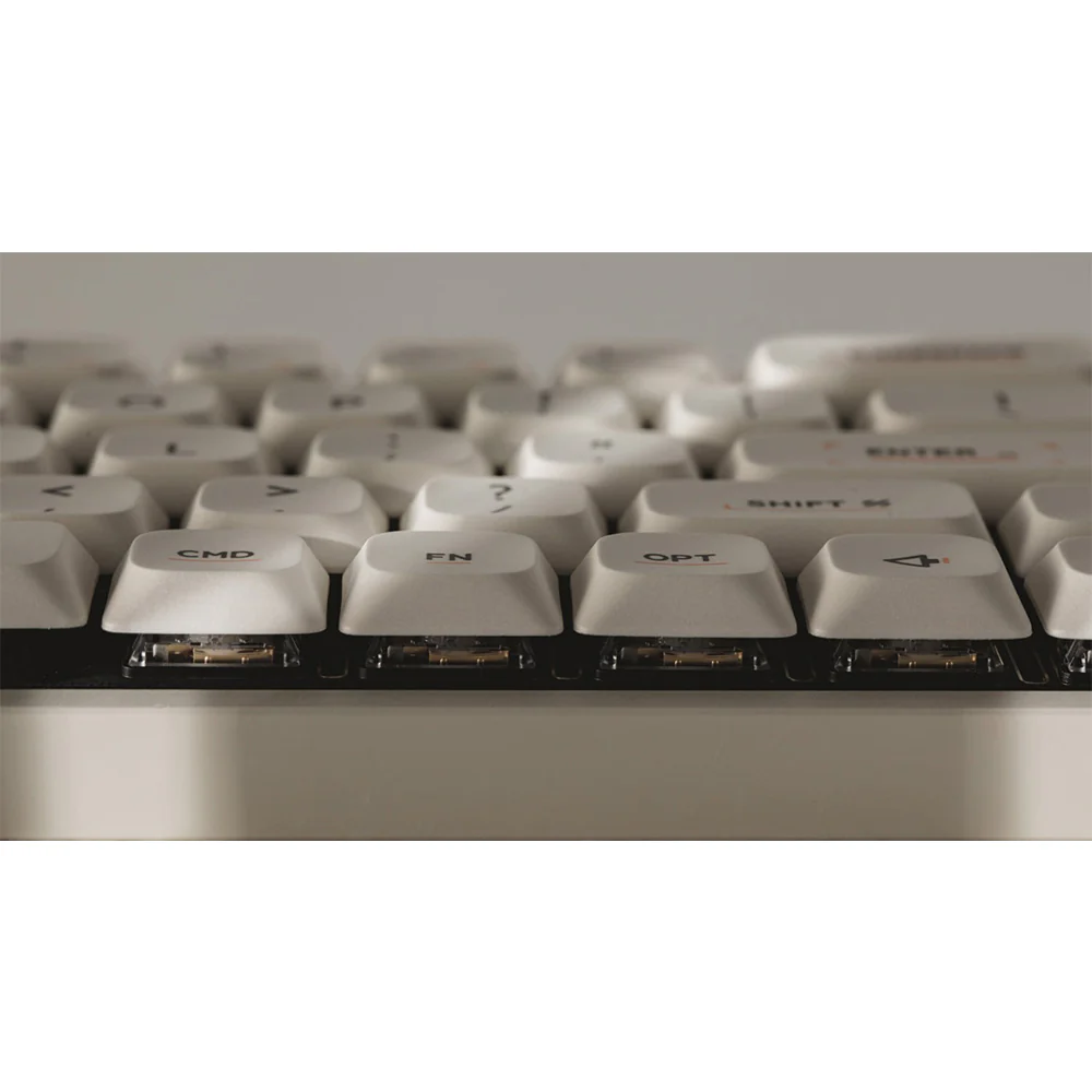 iQunix Magi65 Aluminum Low Profile Mechanical Keyboard Ochre White - Image 8
