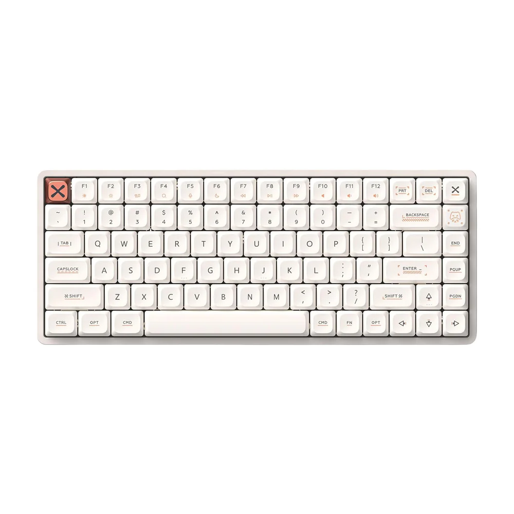iQunix Magi75 Aluminum Low Profile Mechanical Keyboard Ochre White