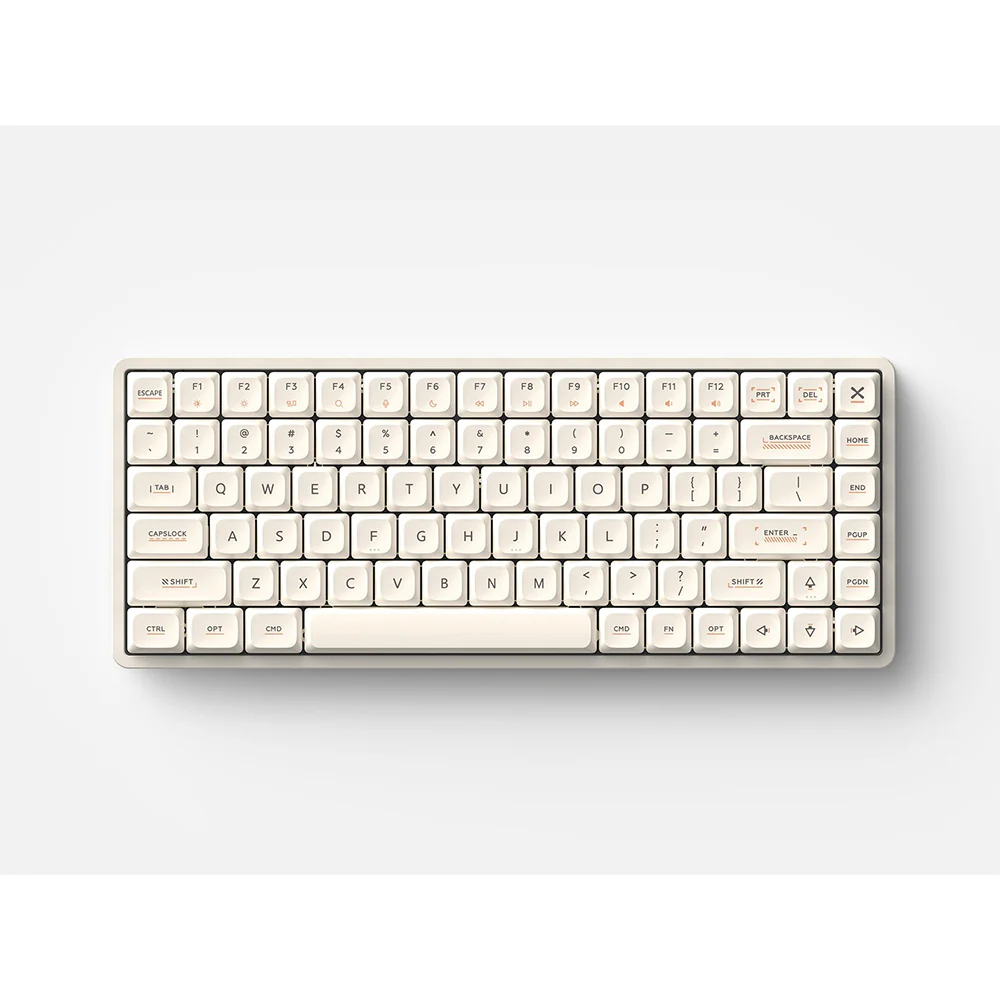 iQunix Magi75 Aluminum Low Profile Mechanical Keyboard Ochre White - Image 2