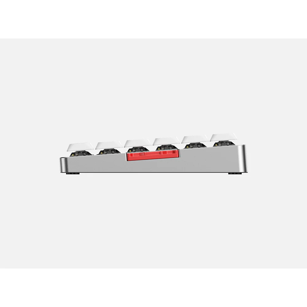 iQunix MQ80 Aluminum Low Profile Wireless Mechanical Keyboard Moonlight Silver - Image 2