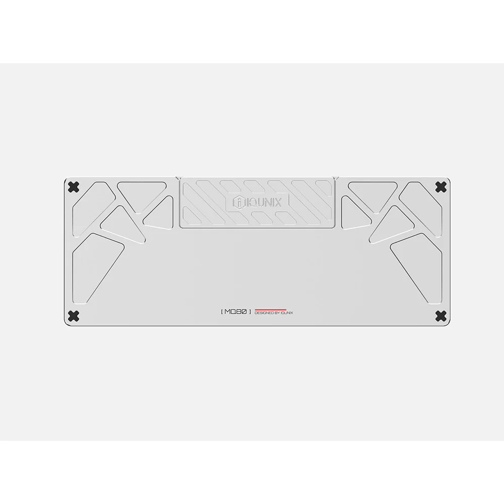 iQunix MQ80 Aluminum Low Profile Wireless Mechanical Keyboard Moonlight Silver - Image 3
