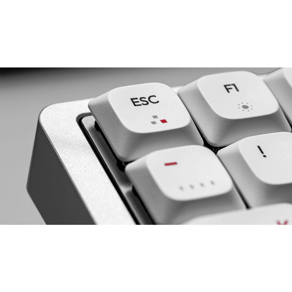iQunix MQ80 Aluminum Low Profile Wireless Mechanical Keyboard Moonlight Silver - Image 6