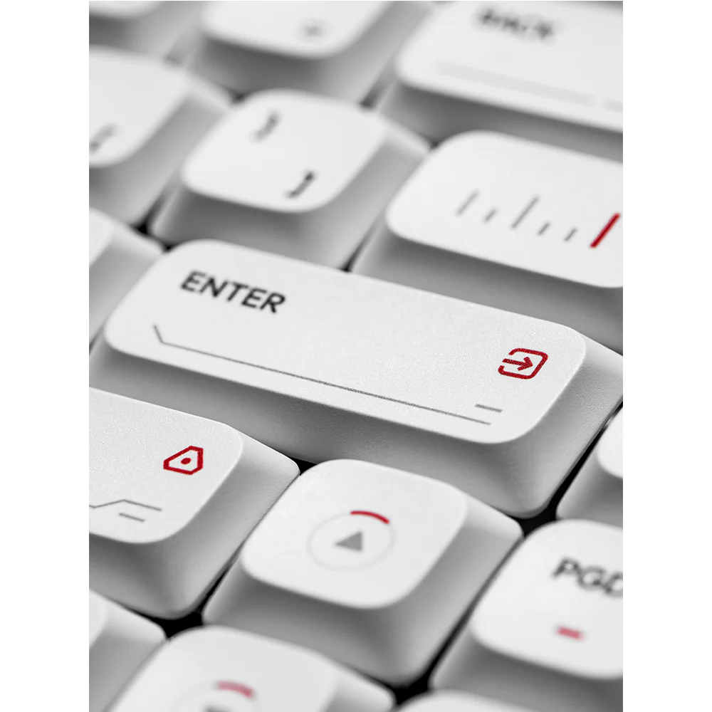 iQunix MQ80 Aluminum Low Profile Wireless Mechanical Keyboard Moonlight Silver - Image 8
