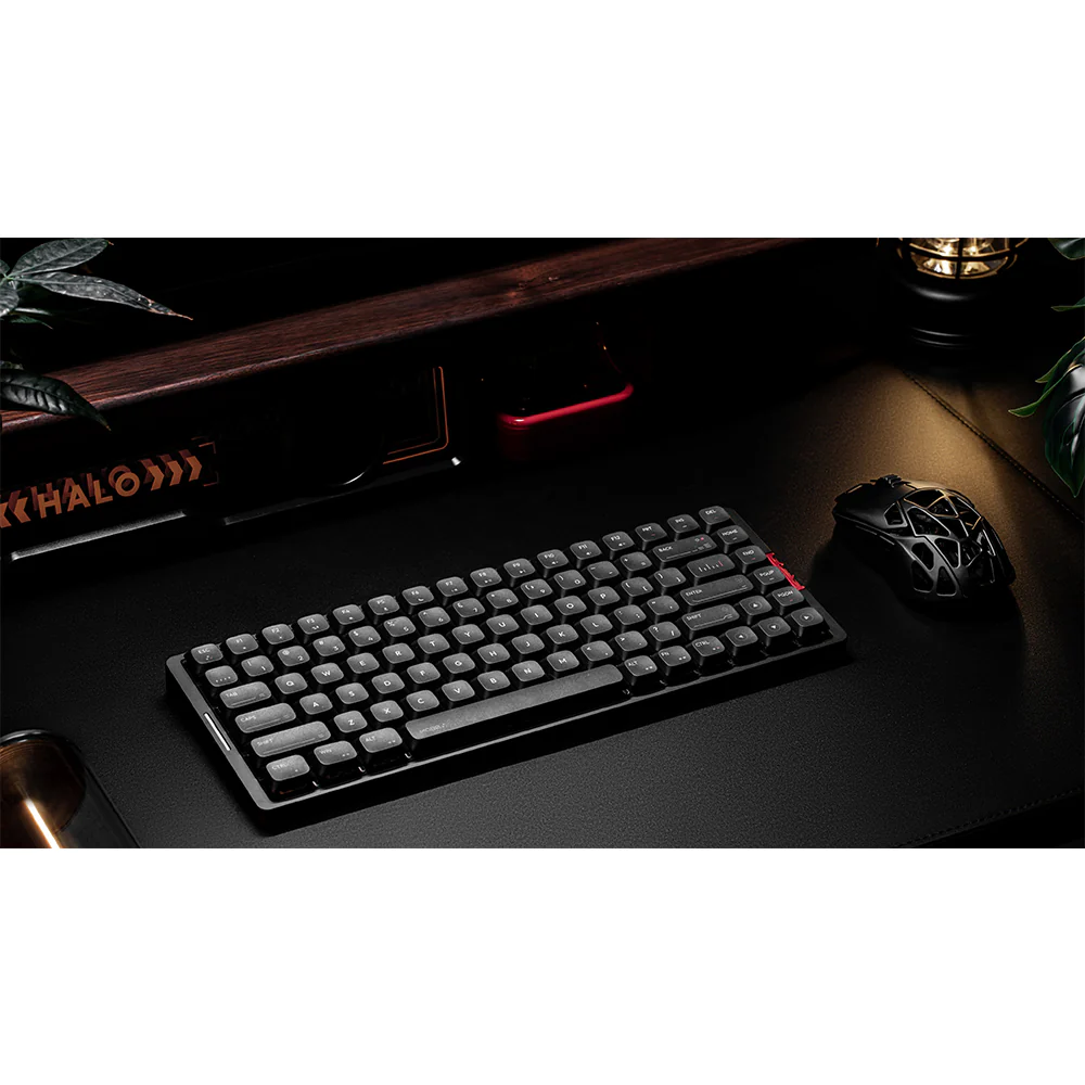 iQunix MQ80 Aluminum Low Profile Wireless Mechanical Keyboard Shadow Black - Image 6