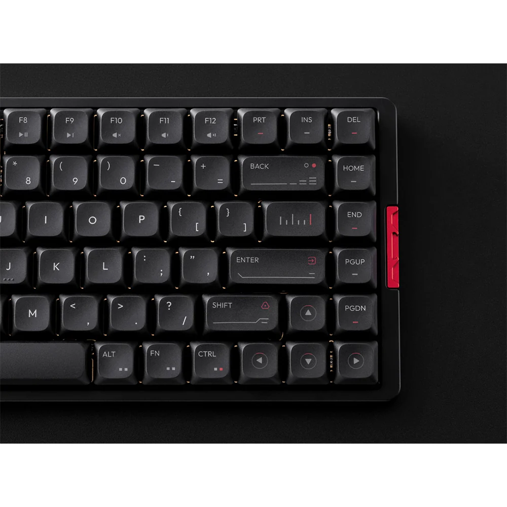iQunix MQ80 Aluminum Low Profile Wireless Mechanical Keyboard Shadow Black - Image 9