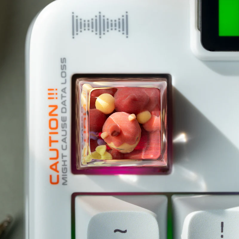 KEYMOJI Animal Ice Cream Artisan Keycap for Cherry MX Switches Chocolate - Image 5