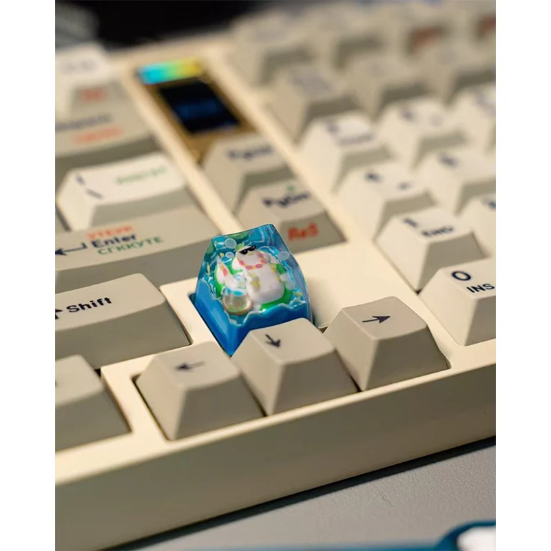 KEYMOJI Pool Party Artisan Keycap for Cherry MX Switches Cozy Duck - Image 7