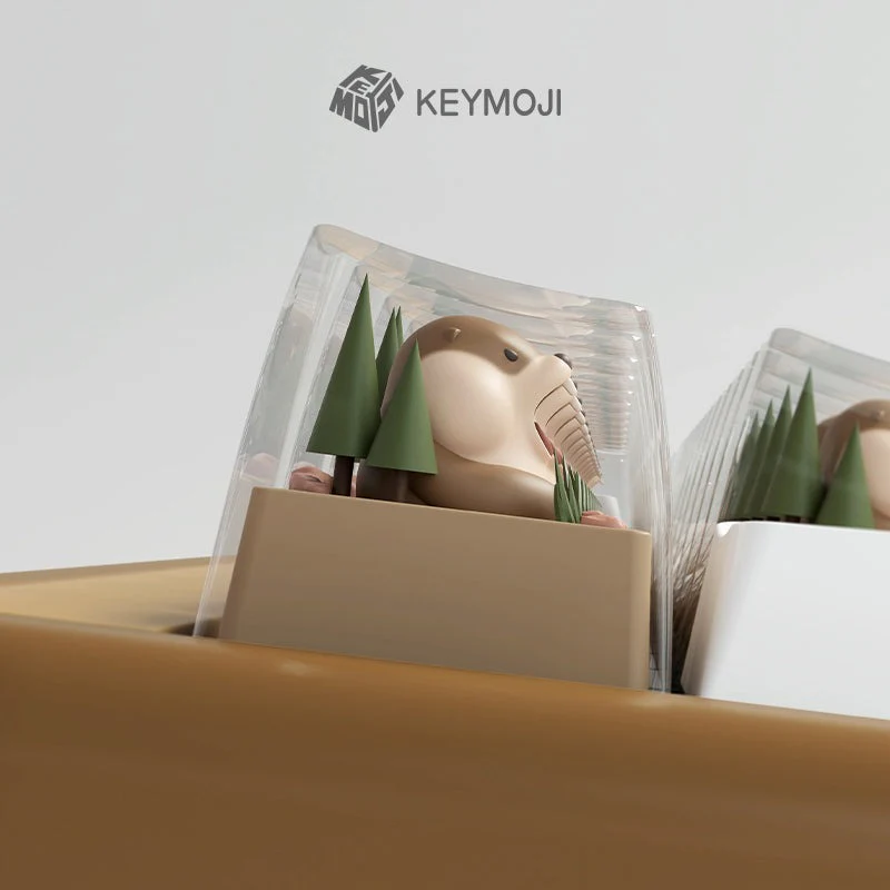 KEYMOJI Artisan Keycap for Cherry MX Switches Screaming Marmot - Image 8