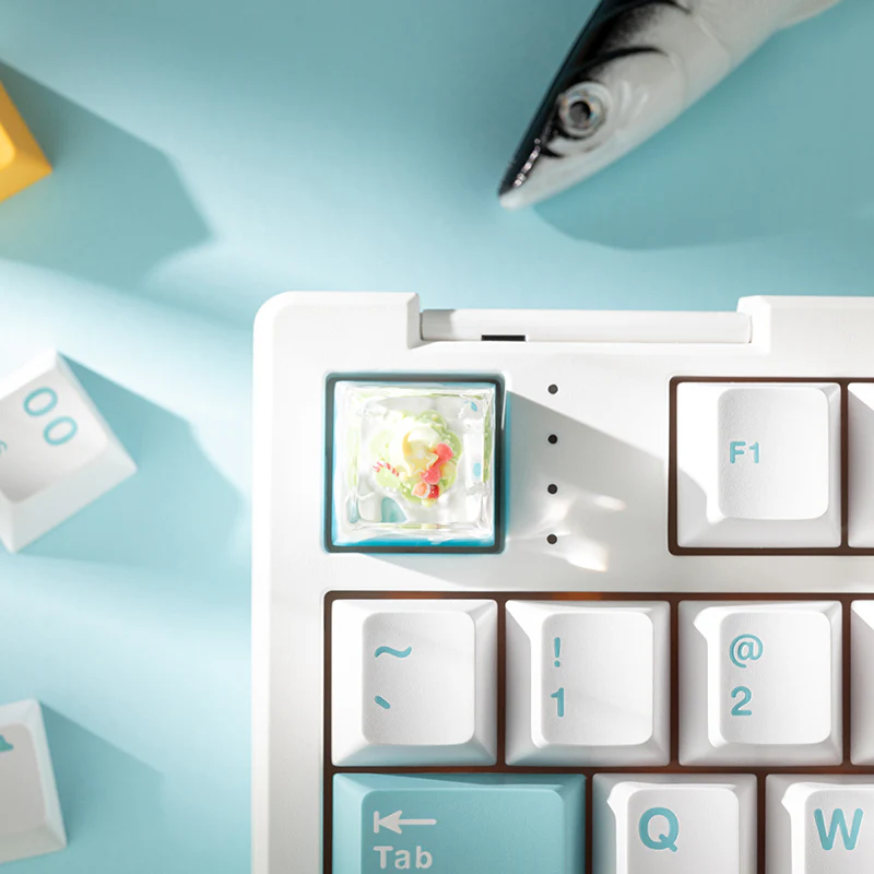 KEYMOJI Snow World Artisan Keycap for Cherry MX Switches Christmas Gift - Image 2