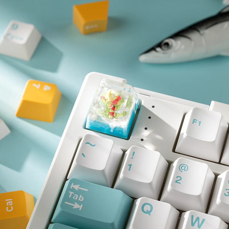 KEYMOJI Snow World Artisan Keycap for Cherry MX Switches Christmas Gift - Image 4