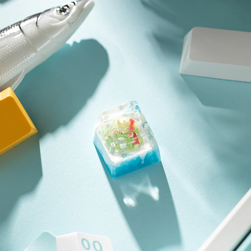 KEYMOJI Snow World Artisan Keycap for Cherry MX Switches Christmas Gift - Image 5