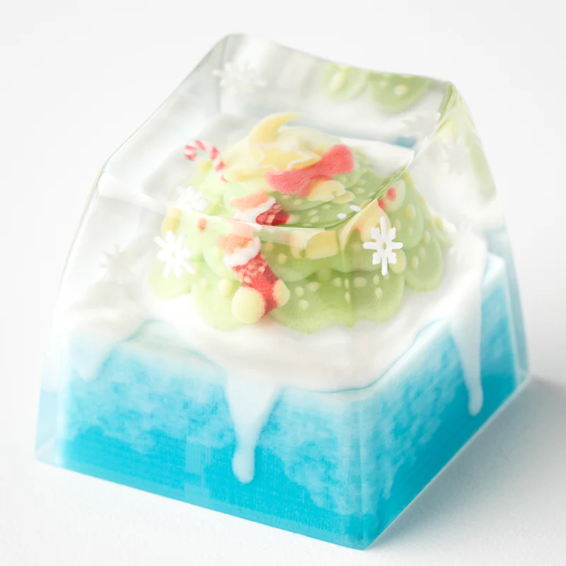 KEYMOJI Snow World Artisan Keycap for Cherry MX Switches Christmas Gift - Image 6