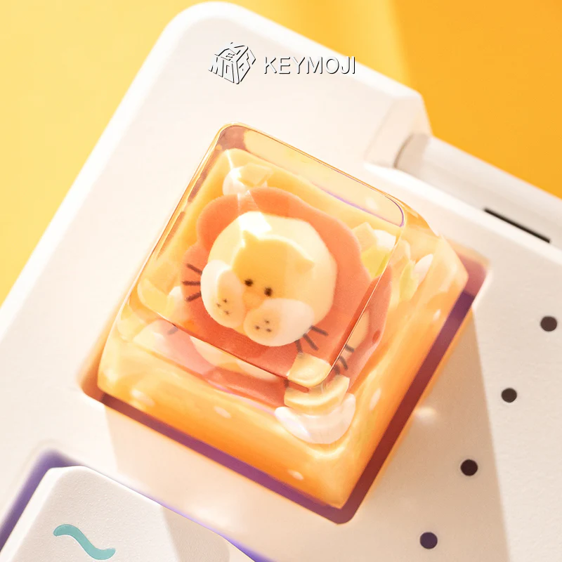 KEYMOJI Starry Candy Artisan Keycap for Cherry MX Switches Mango - Image 5