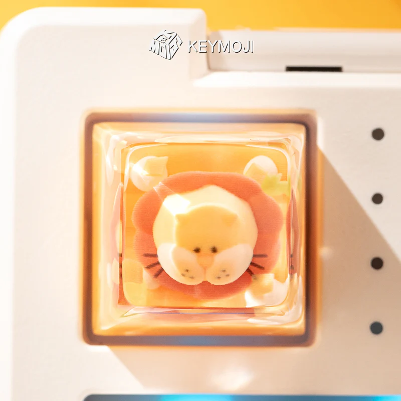 KEYMOJI Starry Candy Artisan Keycap for Cherry MX Switches Mango - Image 6