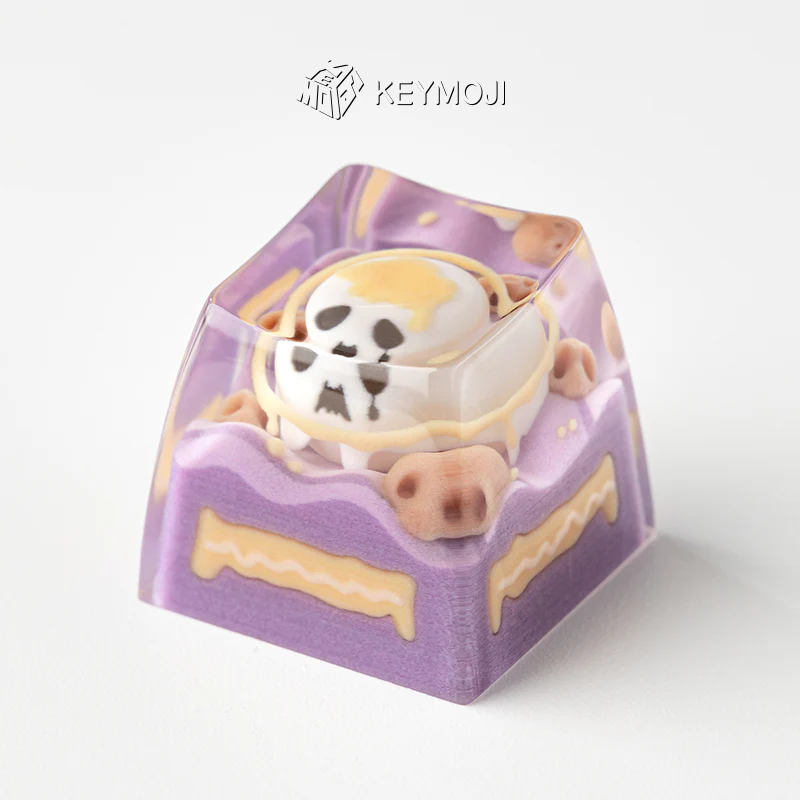 KEYMOJI Starry Candy Artisan Keycap for Cherry MX Switches Taro - Image 3