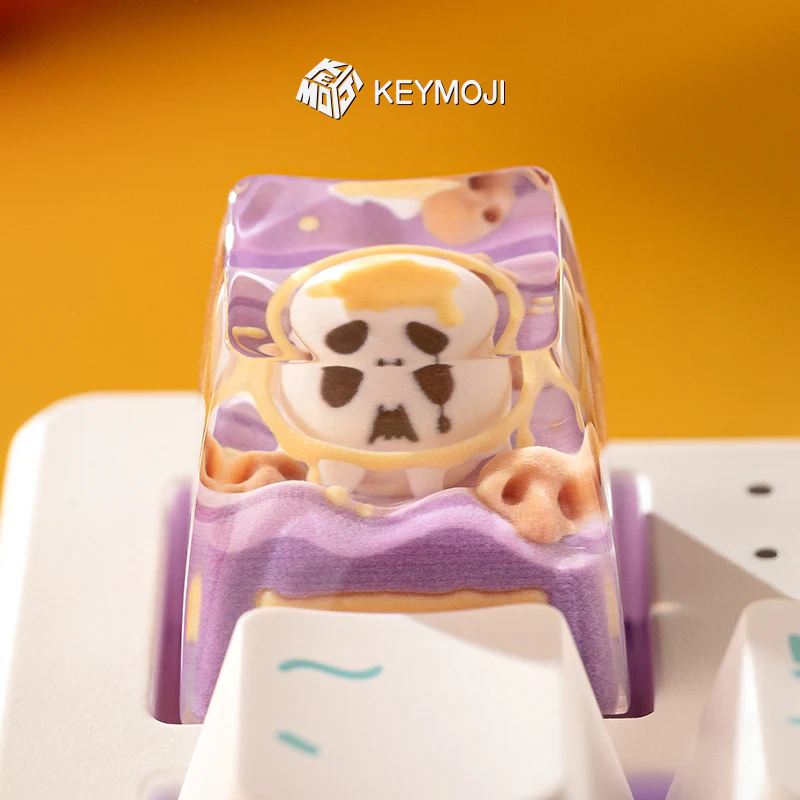 KEYMOJI Starry Candy Artisan Keycap for Cherry MX Switches Taro - Image 4