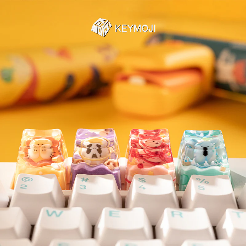 KEYMOJI Starry Candy Artisan Keycap for Cherry MX Switches Taro - Image 8