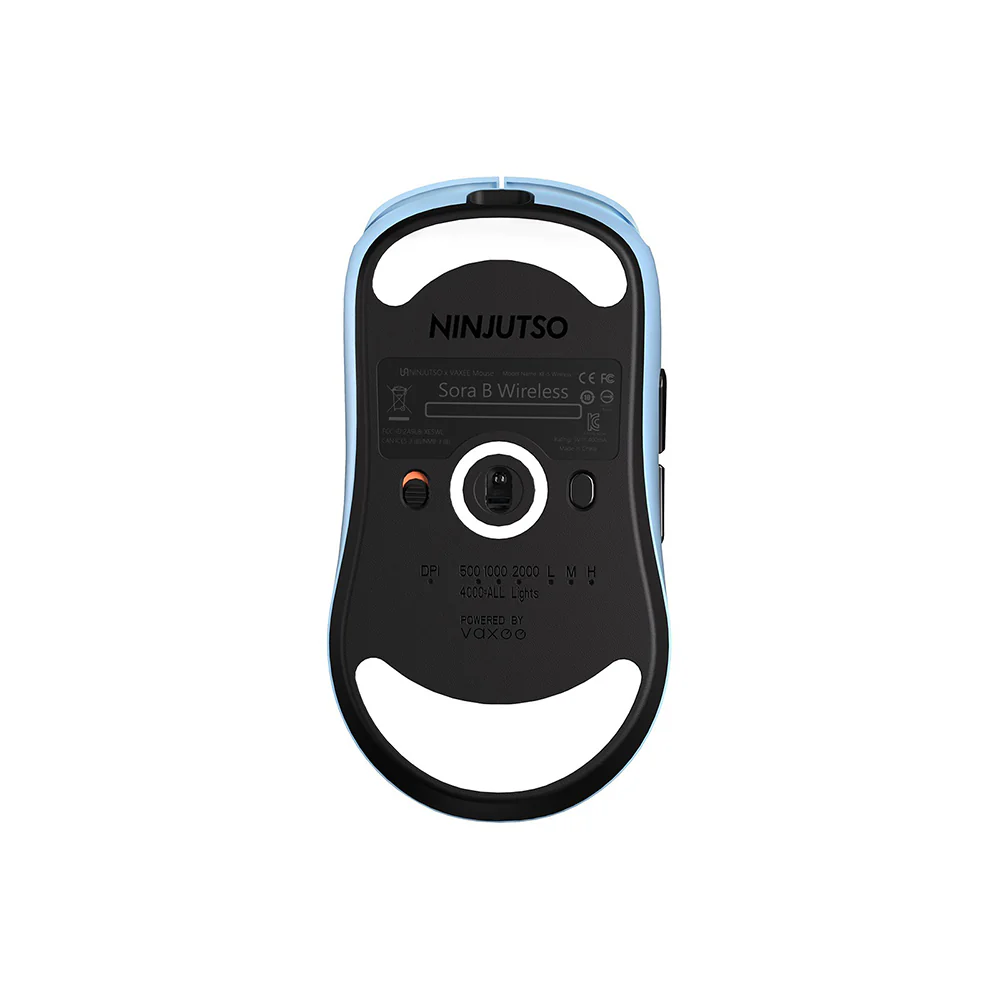 Vaxee x Ninjutso Sora 4K Wireless Gaming Mouse Blue - Image 3