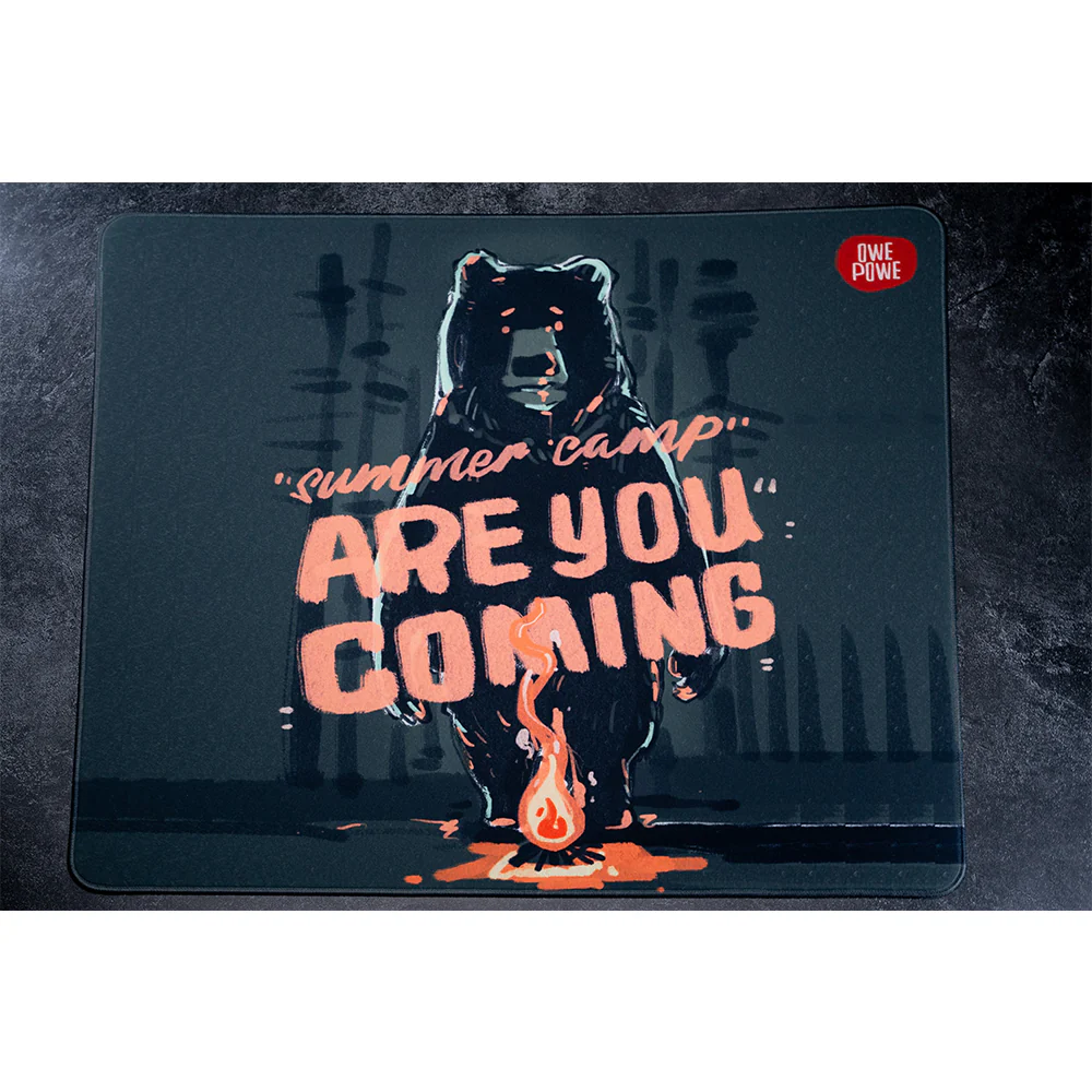 Owepowe Beasts Series Gaming Mousepad Summer Camp Bear - Image 3