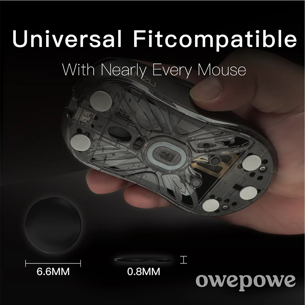 Owepowe Eagle Mouse Skates Control Dots Black 40個入り - Image 3