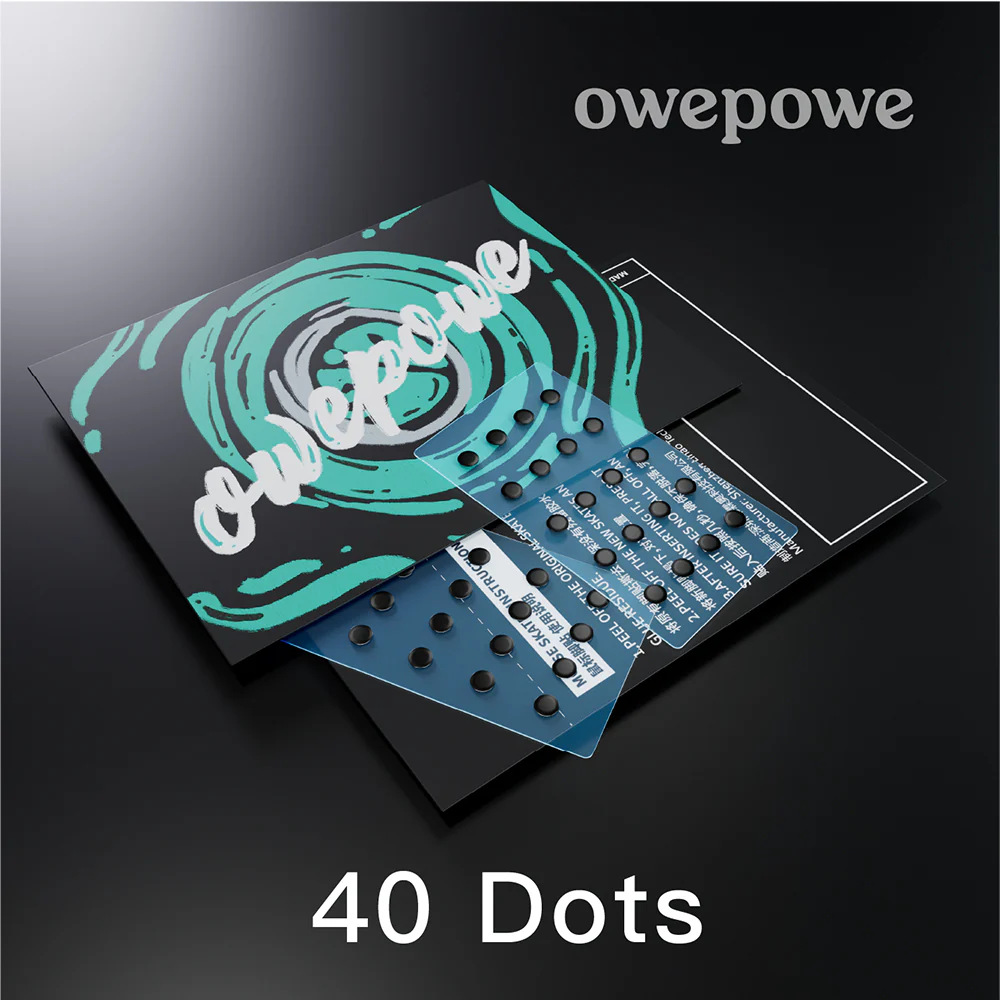 Owepowe Eagle Mouse Skates Control Dots Black 40個入り - Image 4