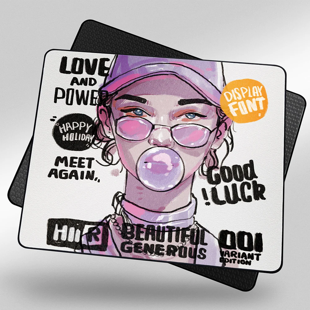 Owepowe WGR series Gaming Mousepad Rapper Girl - Image 3