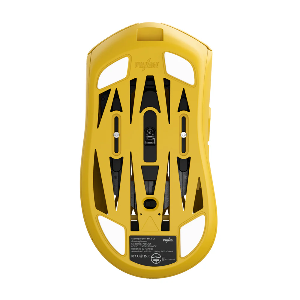 Pwnage Wireless Gaming Mouse StormBreaker Max CF Limited Edition Solar Blitz Yellow - Image 7