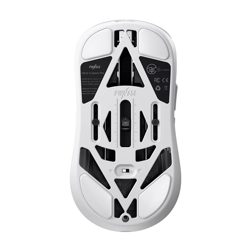 Pwnage Wireless Gaming Mouse Ultra Custom Pro Symm 3 White - Image 5