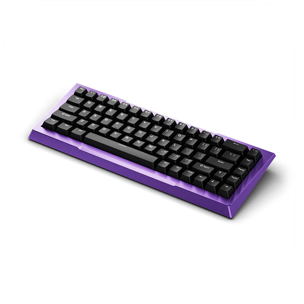 Pwnage Zenblade 65 V2 CNC Mechanical Keyboard PBT keycaps Purple Black Gateron Jade Pro Swtich - Image 2