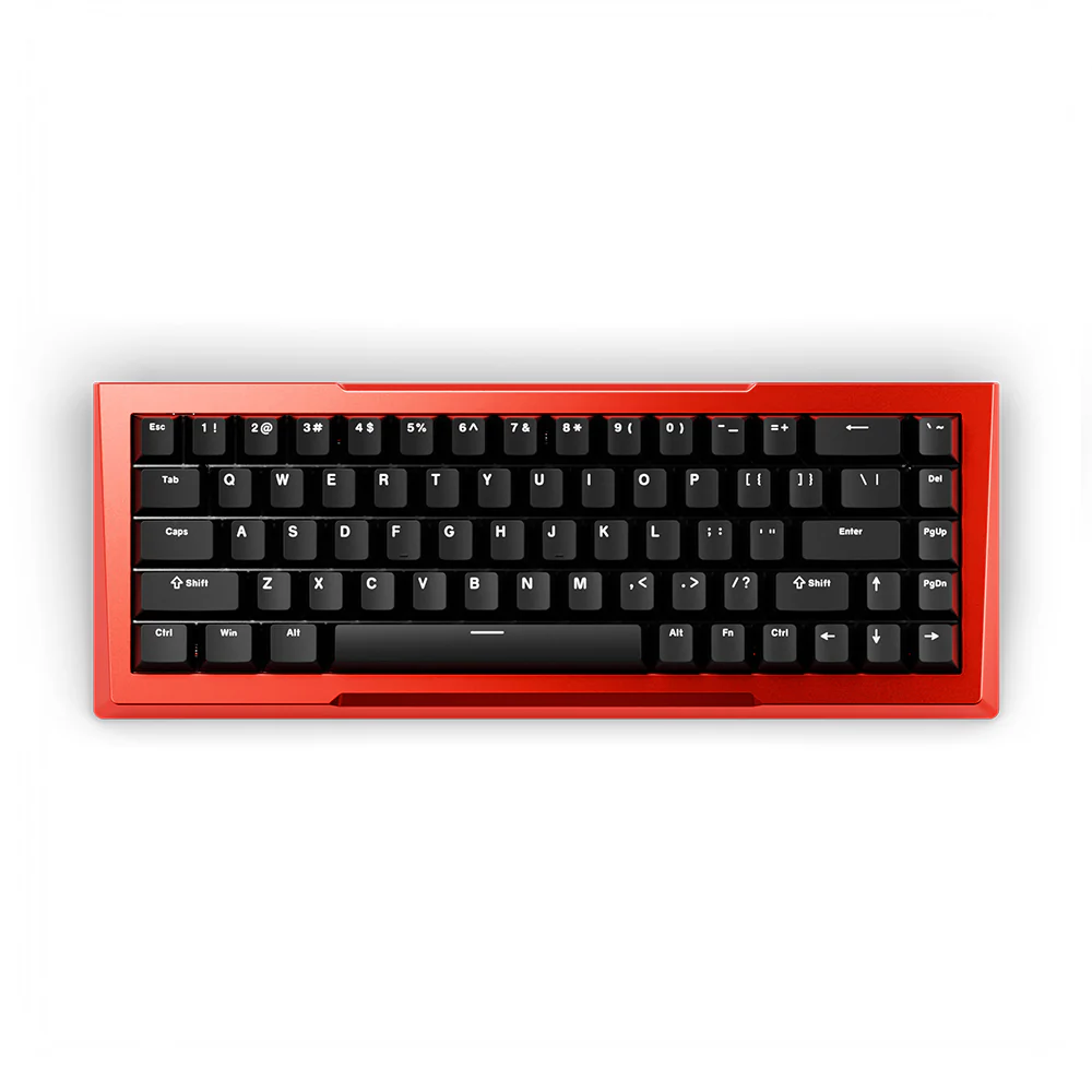 Pwnage Zenblade 65 V2 CNC Mechanical Keyboard PBT keycaps Red Black Gateron Jade Pro Swtich