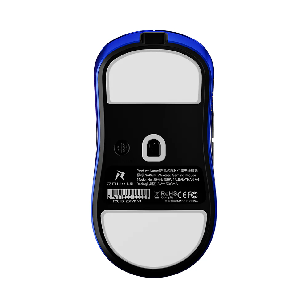 RAWM LEVIATHAN V4 Dual 8K Lightweight Wireless Gaming Mouse Blue - Image 5